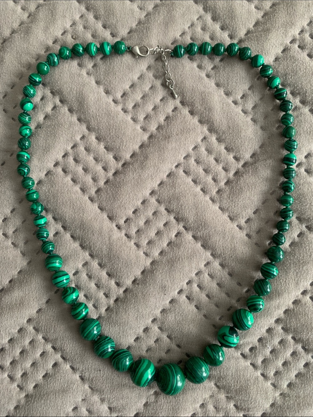 Real malachite necklace Beaded Necklace - Women Jewelry